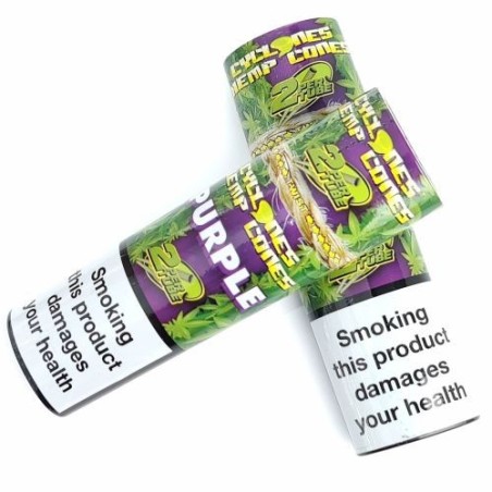 Cyclones Purple Hemp Cones - 12 Pack Booklets