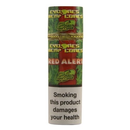 Cyclonse Red Alert Hemp Cones | 12 Booklet Pack