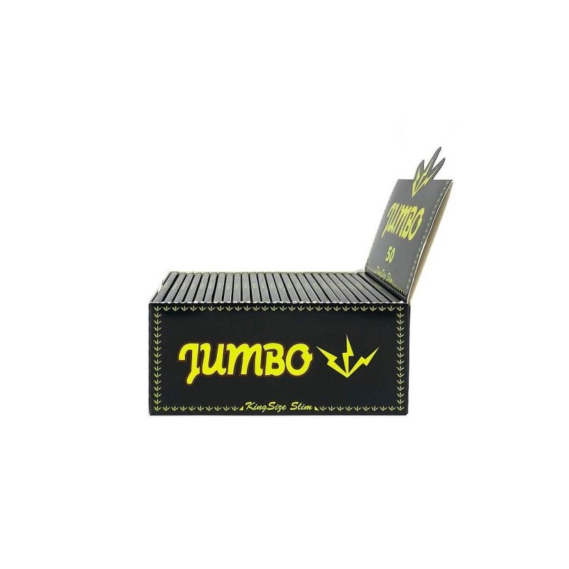 Jumbo Black Kingsize Slim Vloei | 50 Pack Rolling Papers