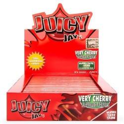 Juicy Jay's Cherry Kingsize Slim Rolling Papers | 24 Packs