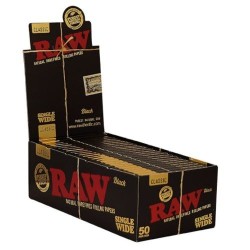 RAW® Black Single Wide Window Booklets - 50 Count