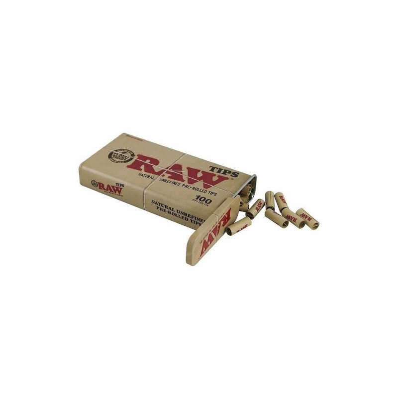 RAW® Prerolled Tips in Metal Case | 6 Booklets