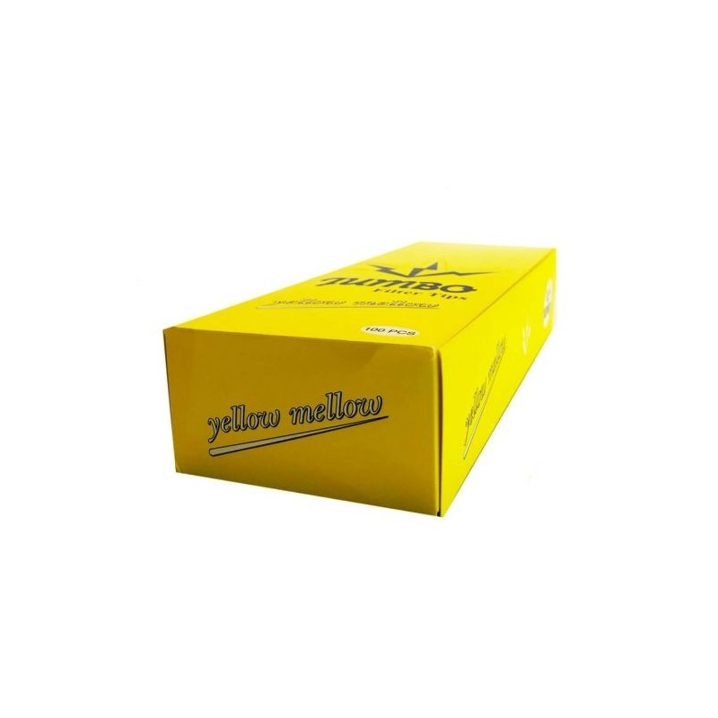 Jumbo Yellow Mellow Filter Tips | 100 Pack - Perfect Choice!