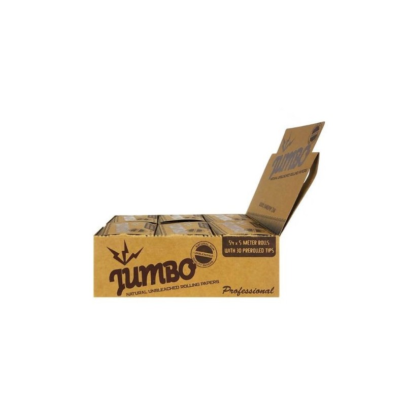 Jumbo Brown Rolls - 5m Each, Pack of 12 Rolls