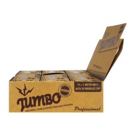 Jumbo Brown Rolls - 5m Each, Pack of 12 Rolls