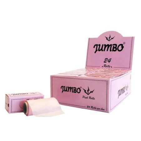 Jumbo Pink Rolls - 5m Each, Pack of 24 Rolls