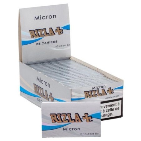 RIZLA DOUBLE Micron Rolling Papers | 2x25 Booklets - 100 Sheets