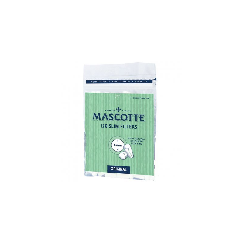 Mascotte Slim Filters - 20 Bags of 120 Tips Each