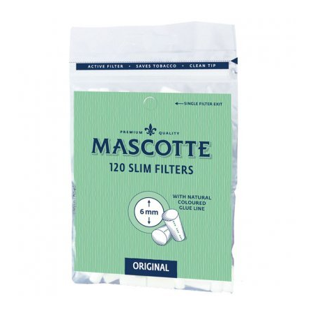 Mascotte Slim Filters - 20 Bags of 120 Tips Each