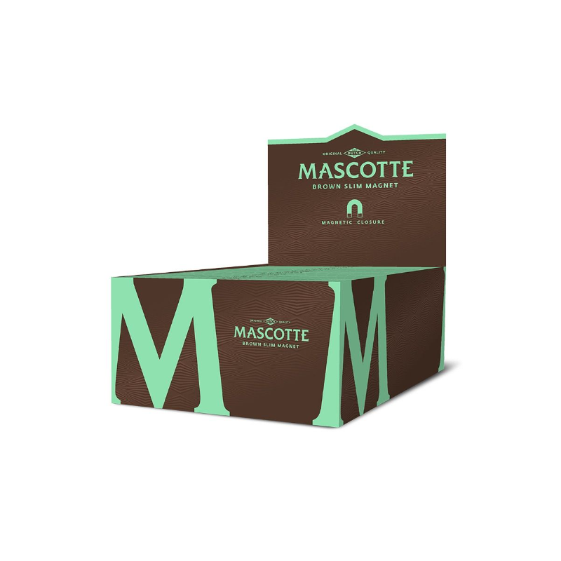 Mascotte® Brown Slim Magnet Rolling Papers - 1700 Papers