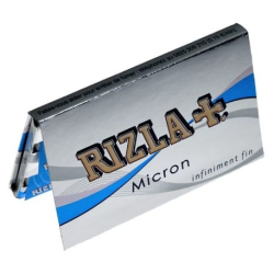 RIZLA DOUBLE Micron Rolling Papers | 2x25 Booklets - 100 Sheets