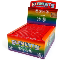 Elements Rainbow King Size Slim Rolling Papers - 50 Pack