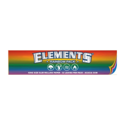 Elements Rainbow King Size Slim Rolling Papers - 50 Pack